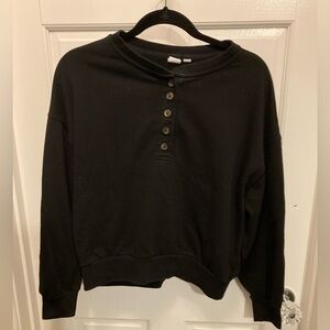 GAP Factory Relaxed Henley Sweatshirt
